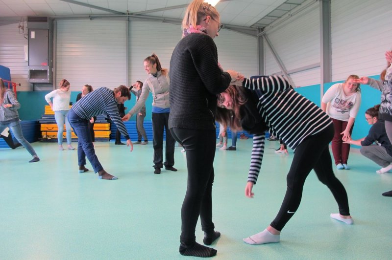 Classe de 1re SAPAT en atelier avec la Débordante (2016)